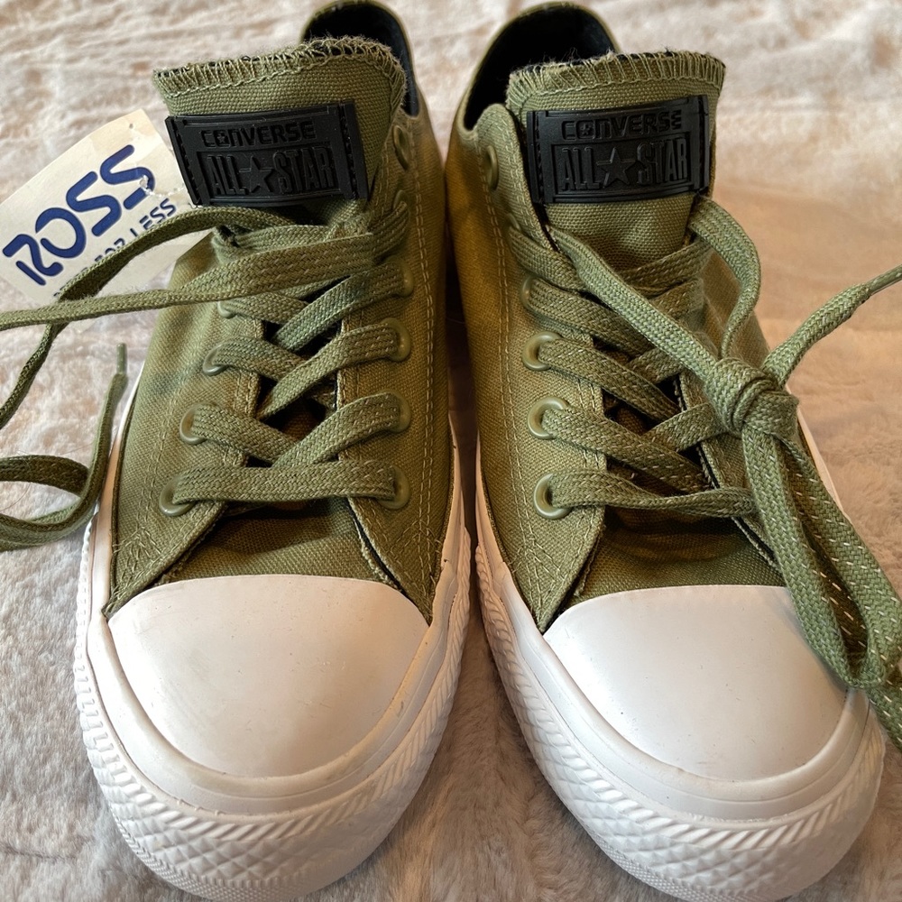 Green Converse All Stars